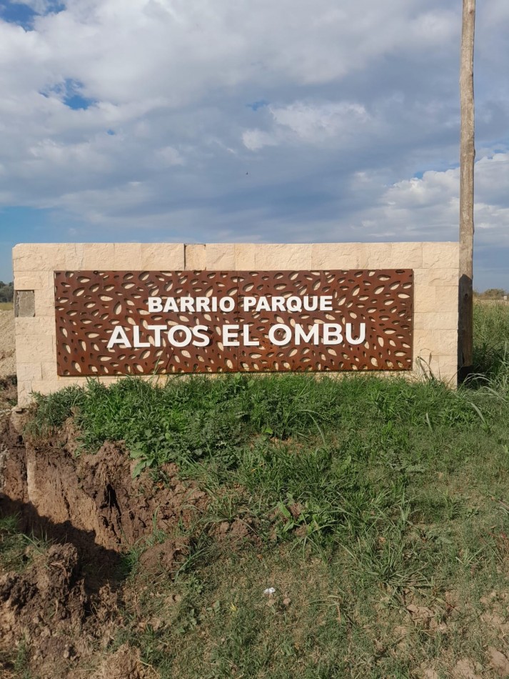 LOTE EN BARRIO ALTOS EL OMBU - LOS CARDALES - PARTIDO DE EXALTACION DE LA CRUZ