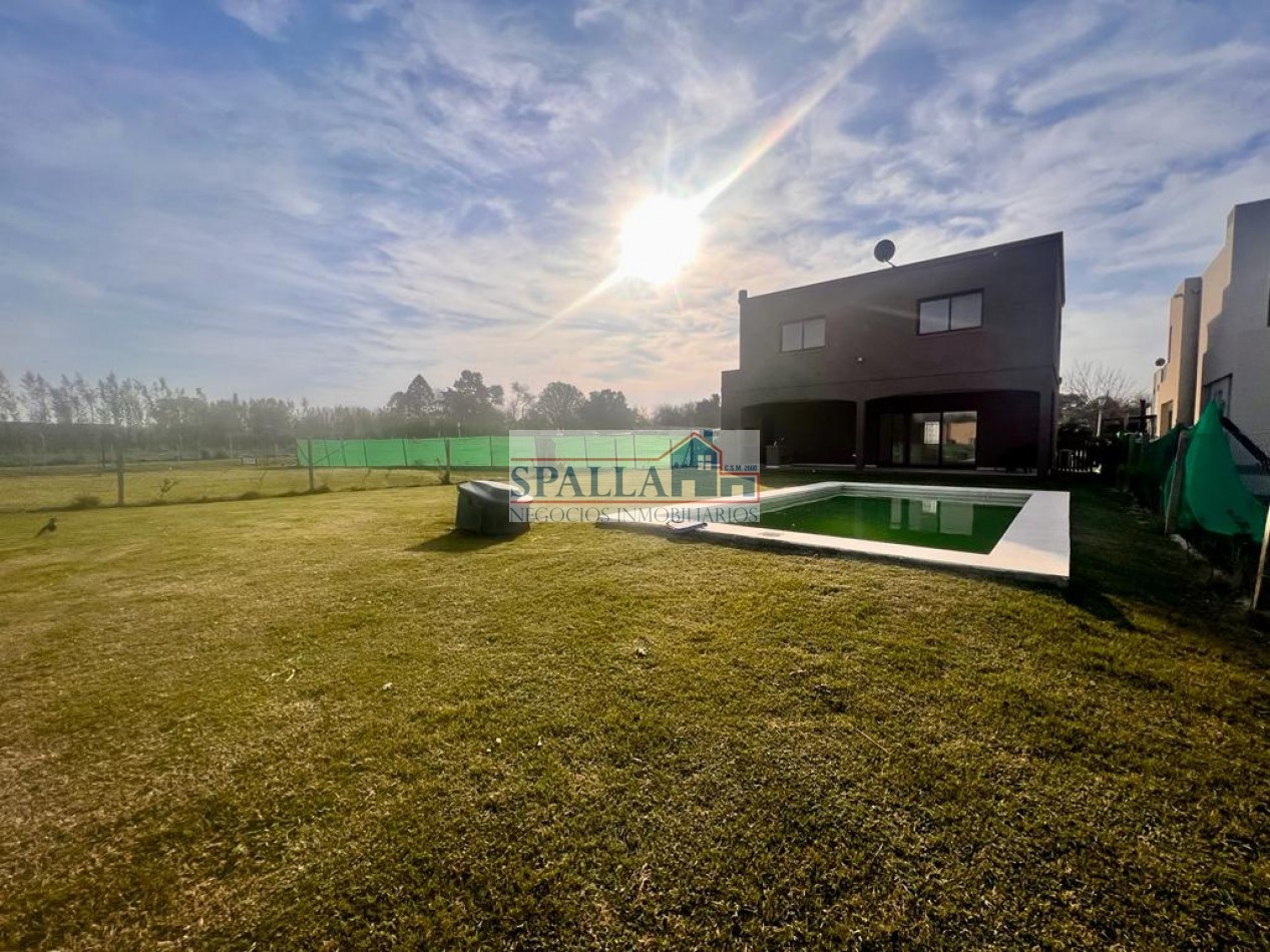 VENTA CASA 5 AMBIENTES EN BARRIO CERRADO EL ALJIBE MANZANARES PILAR - OPORTUNIDAD