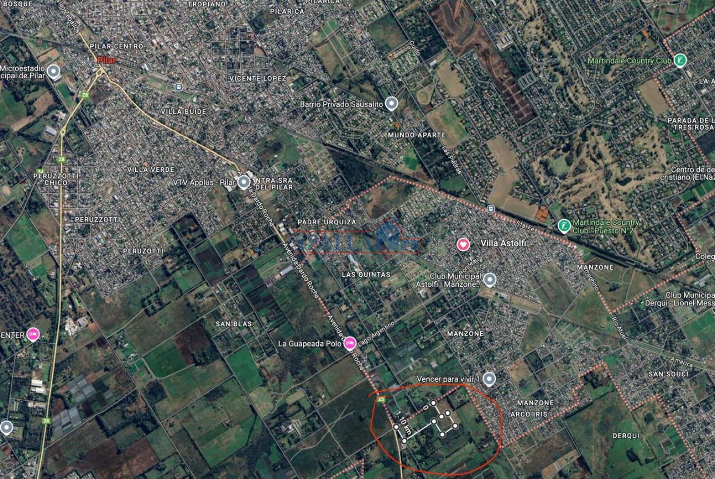 VENTA HECTAREAS EN VILLA ASTOLFI A METROS DE RUTA 25 PILAR - PARA DESARROLLOS