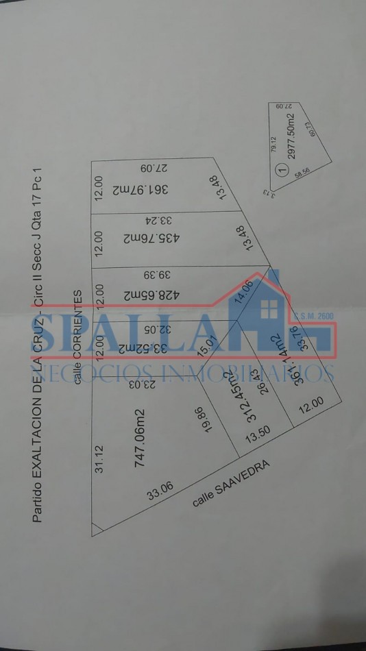ALQUILER LOTE MULTIPLES USOS CARDALES EXALTACION DE LA CRUZ