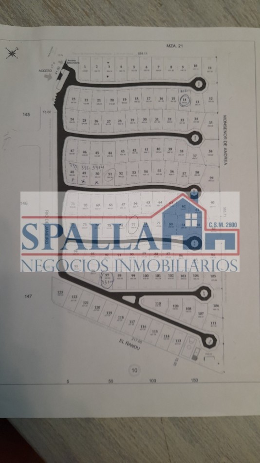 VENTA LOTES BARRIO LAS ORQUIDEAS, SOBRE PANAMERICANA KM 55,5 RAMAL PILAR - APTO CREDITO