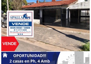 2 CASAS DE 4 AMBIENTES EN VENTA - ZONA JOSE C. PAZ